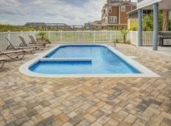 Poolside Cobblestone Patios